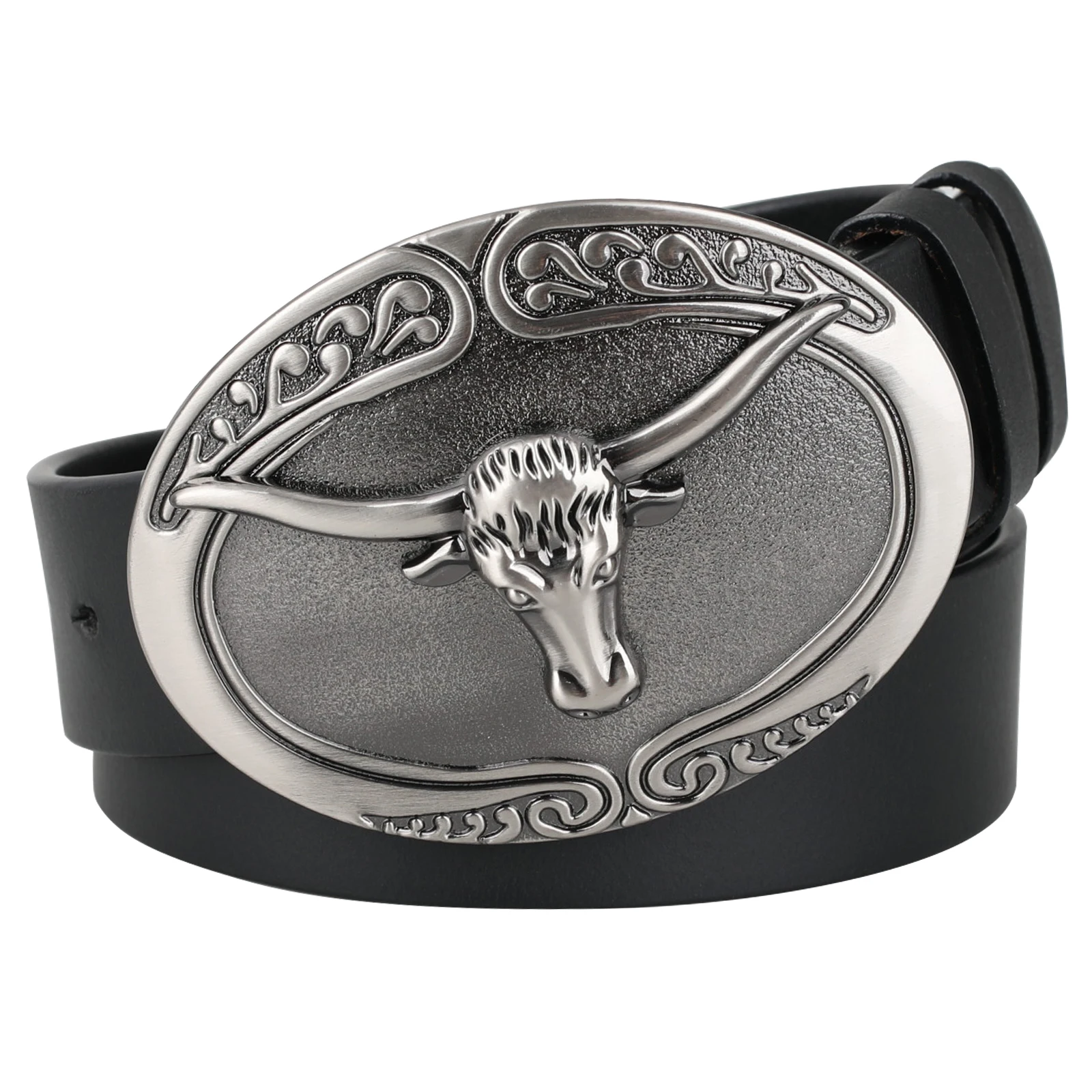 Simple Bull Head Genuine Leather Belt for Men Classic Solid Color Fashion Accessory
Simple Bull Head Genuine Leather Belt for Men Classic Solid Color Fashion Accessory
