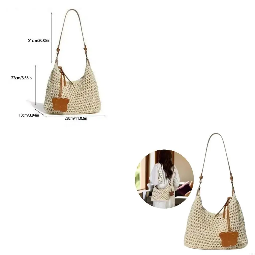 Lightweight and Practical Woven Shoulder Bag with Soft Lining Beach Bucket Bags Casual Underarm Purse for Daily or Party
Lightweight and Practical Woven Shoulder Bag with Soft Lining Beach Bucket Bags Casual Underarm Purse for Daily or Party
