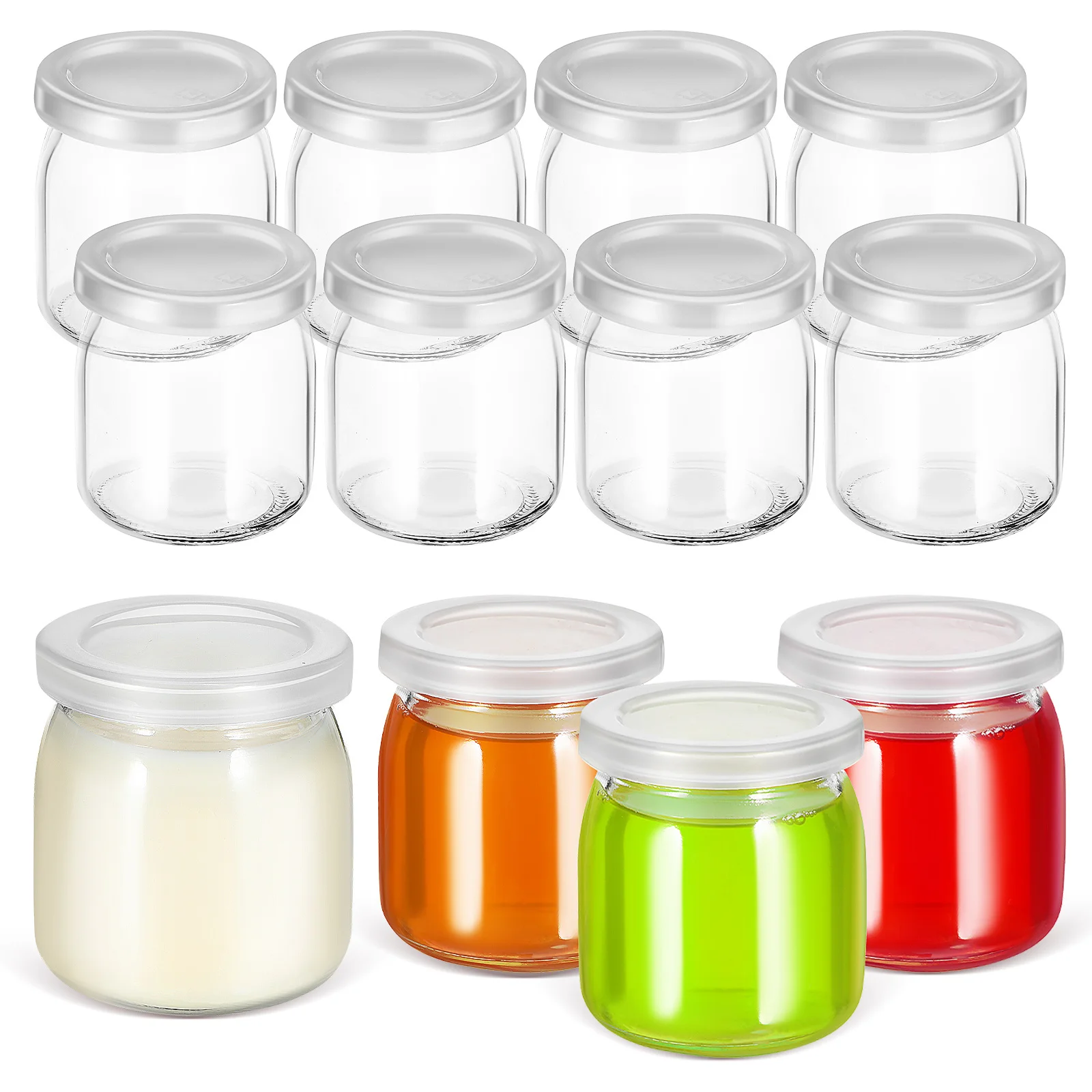 12 Pcs Glass Sealed Jar Dessert Cups Jars Clear with Lids Food Containers Pudding for Desserts
12 Pcs Glass Sealed Jar Dessert Cups Jars Clear with Lids Food Containers Pudding for Desserts