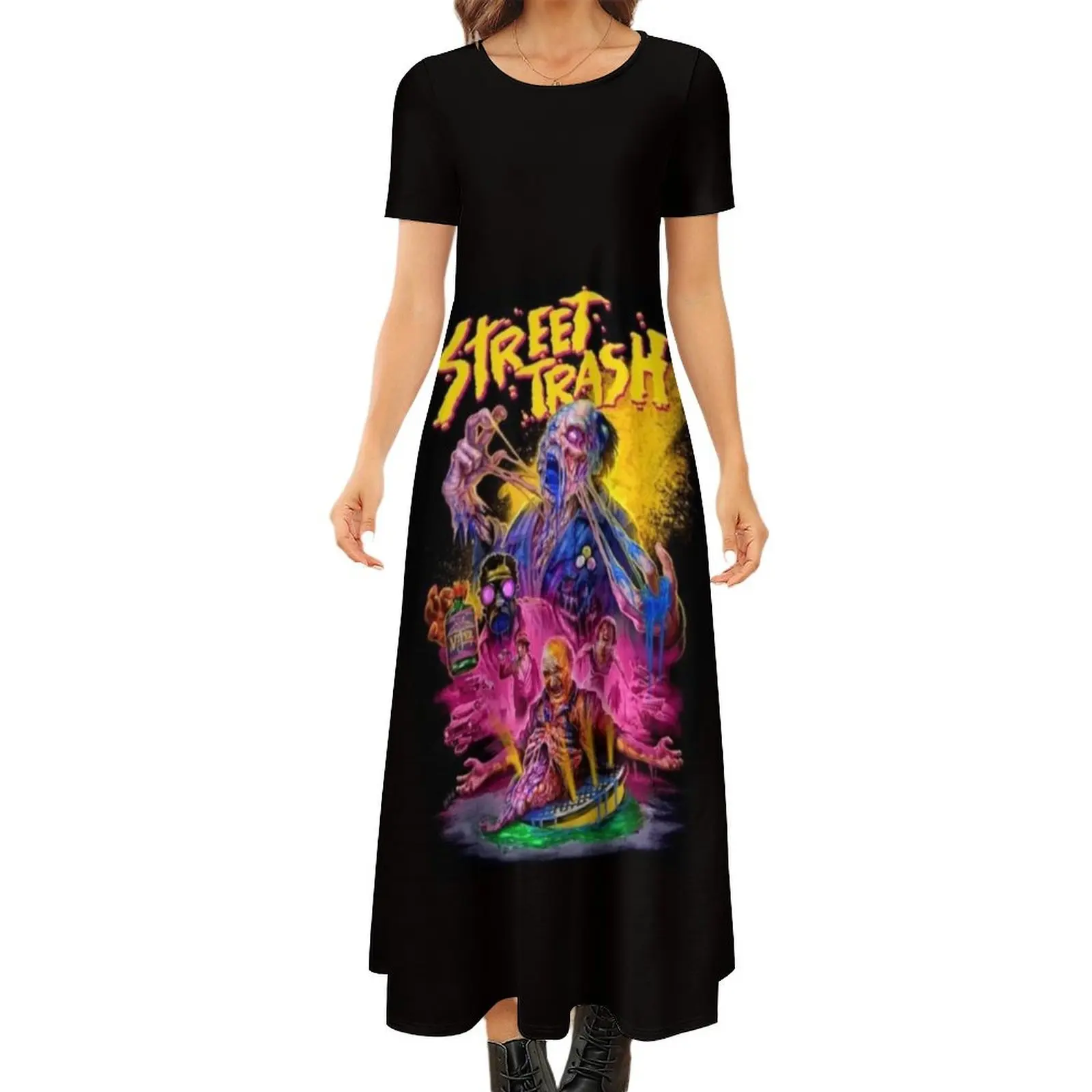 Street Trash Classic Round Neck Short Sleeve Dress Casual dresses Woman clothing dress women summer 2024
Street Trash Classic Round Neck Short Sleeve Dress Casual dresses Woman clothing dress women summer 2024