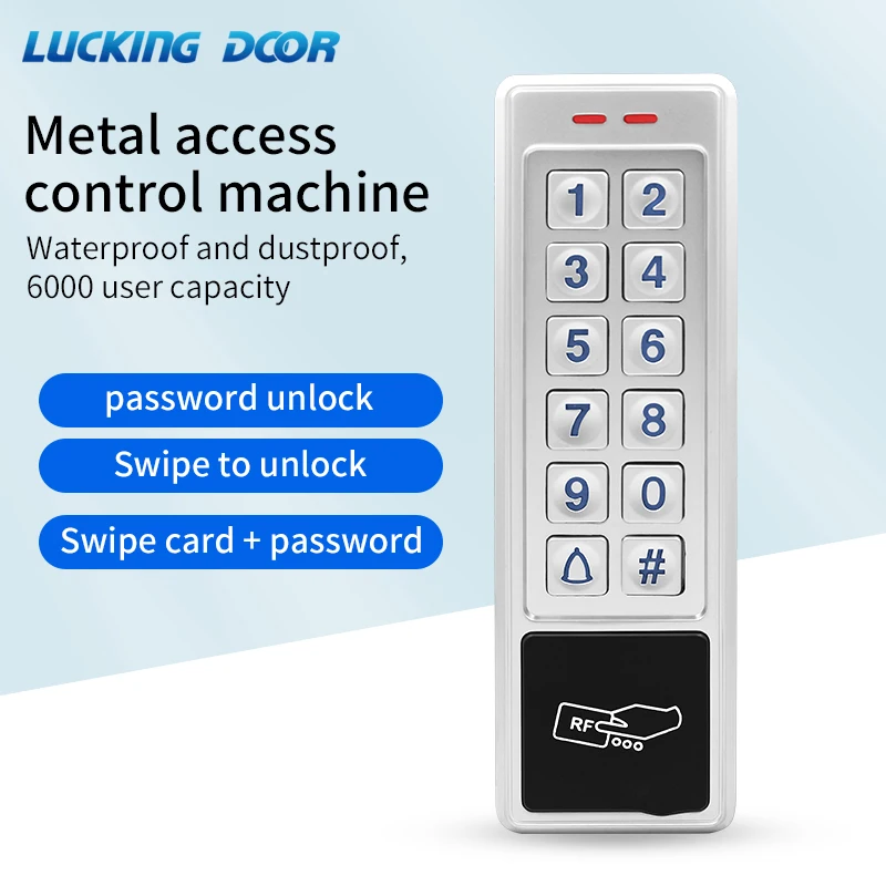 IP67 водонепроницаемый уличный 125 кГц RFID металлический дверной доступ считыватель клавиатуры 6000 система открывания двери пользователя подсветка EM4100 карта
IP67 водонепроницаемый уличный 125 кГц RFID металлический дверной доступ считыватель клавиатуры 6000 система открывания двери пользователя подсветка EM4100 карта