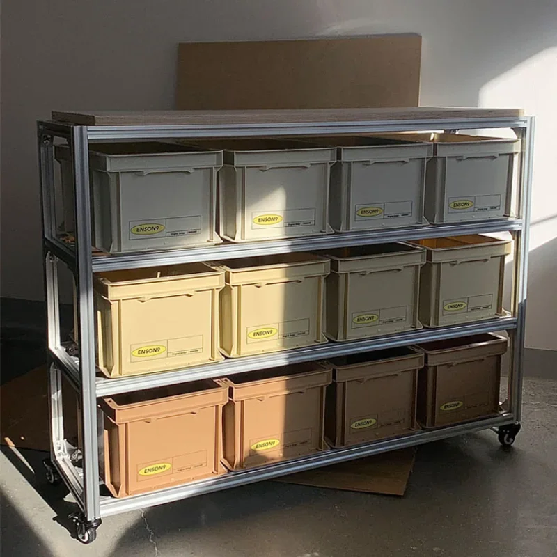 Wheeled aluminum profile movable display rack, kitchen storage, household storage, warehouse express storage rack
Wheeled aluminum profile movable display rack, kitchen storage, household storage, warehouse express storage rack
