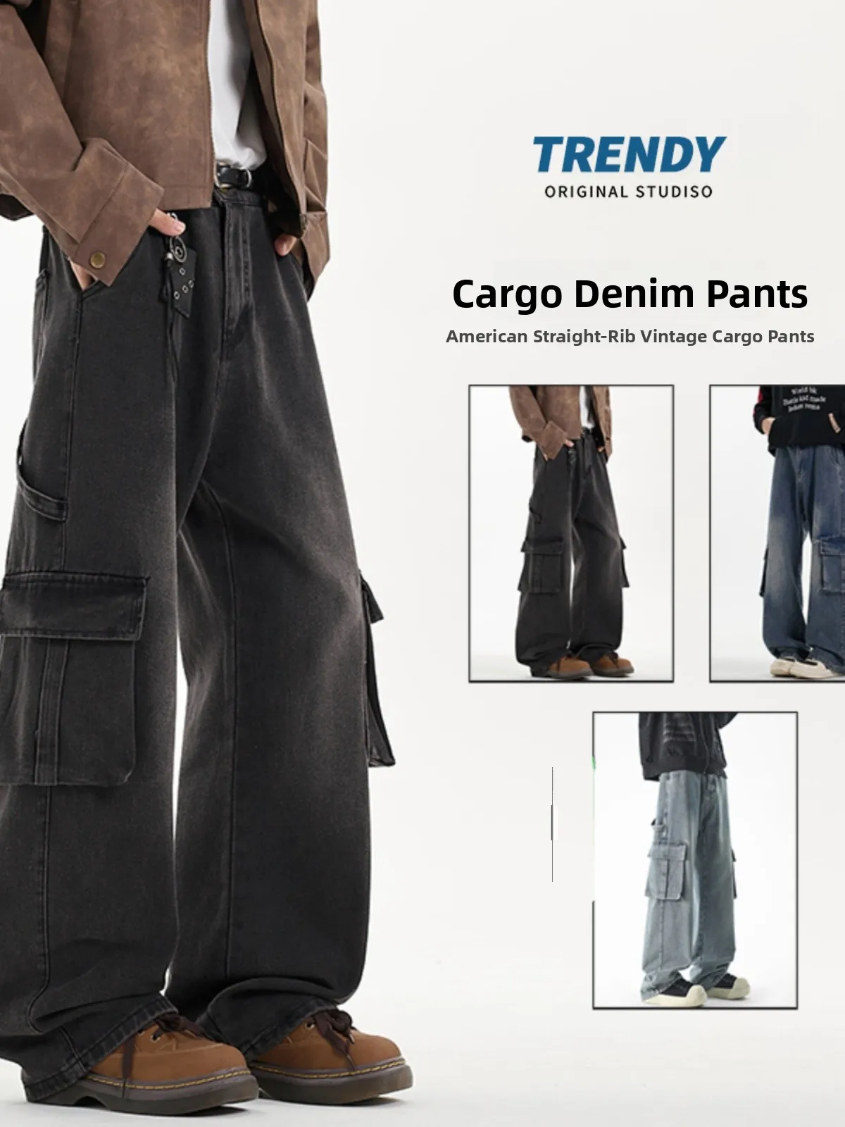 American Sle Casual Straight Leg Jeans Men Women Large kets Trendy Brand Cotton Polyester Blend Long Pants
American Sle Casual Straight Leg Jeans Men Women Large kets Trendy Brand Cotton Polyester Blend Long Pants