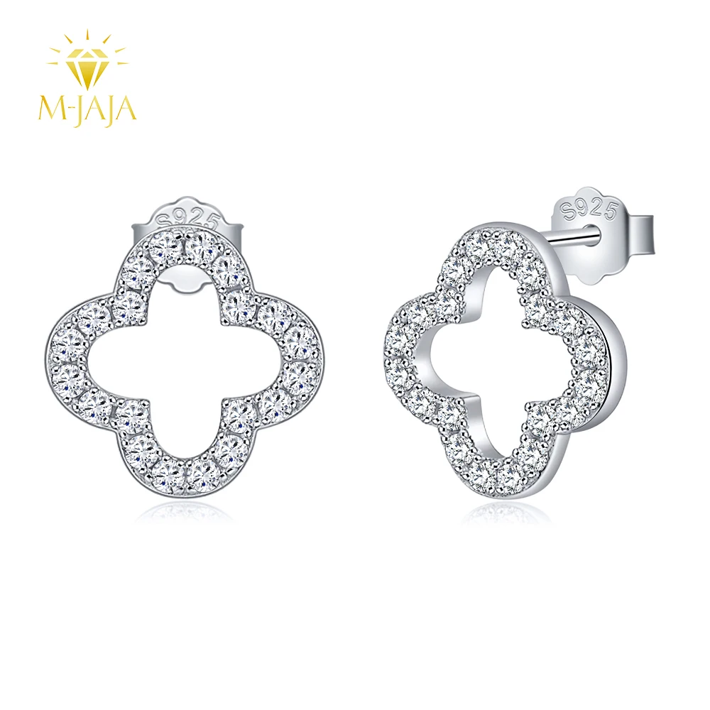 M-JAJA Moissanite Stud Earrings 100% S925 Sterling Silver Diamond Four-leaf Clover Earrings for Women 2025 Trend Jewelry Gift
M-JAJA Moissanite Stud Earrings 100% S925 Sterling Silver Diamond Four-leaf Clover Earrings for Women 2025 Trend Jewelry Gift