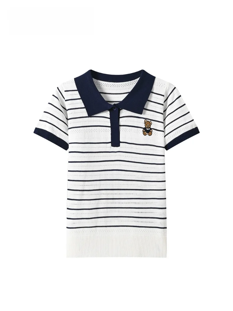 Cara CLUB plus Size College Style Short Sleeve Neck Striped T-Shirt Women's Summer New plus Size Casual Fashion Top
Cara CLUB plus Size College Style Short Sleeve Neck Striped T-Shirt Women's Summer New plus Size Casual Fashion Top