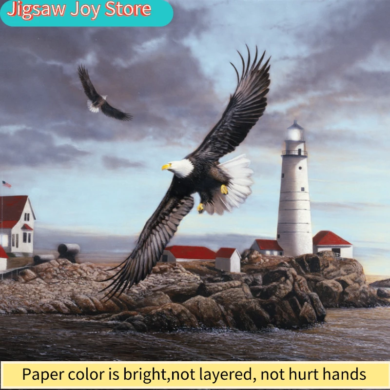 69*51cm Adult 1000 Pieces Paper Jigsaw Puzzle Lighthouse and Eagles Animals Paintings Stress Reducing Toys Christmas Gifts
69*51cm Adult 1000 Pieces Paper Jigsaw Puzzle Lighthouse and Eagles Animals Paintings Stress Reducing Toys Christmas Gifts