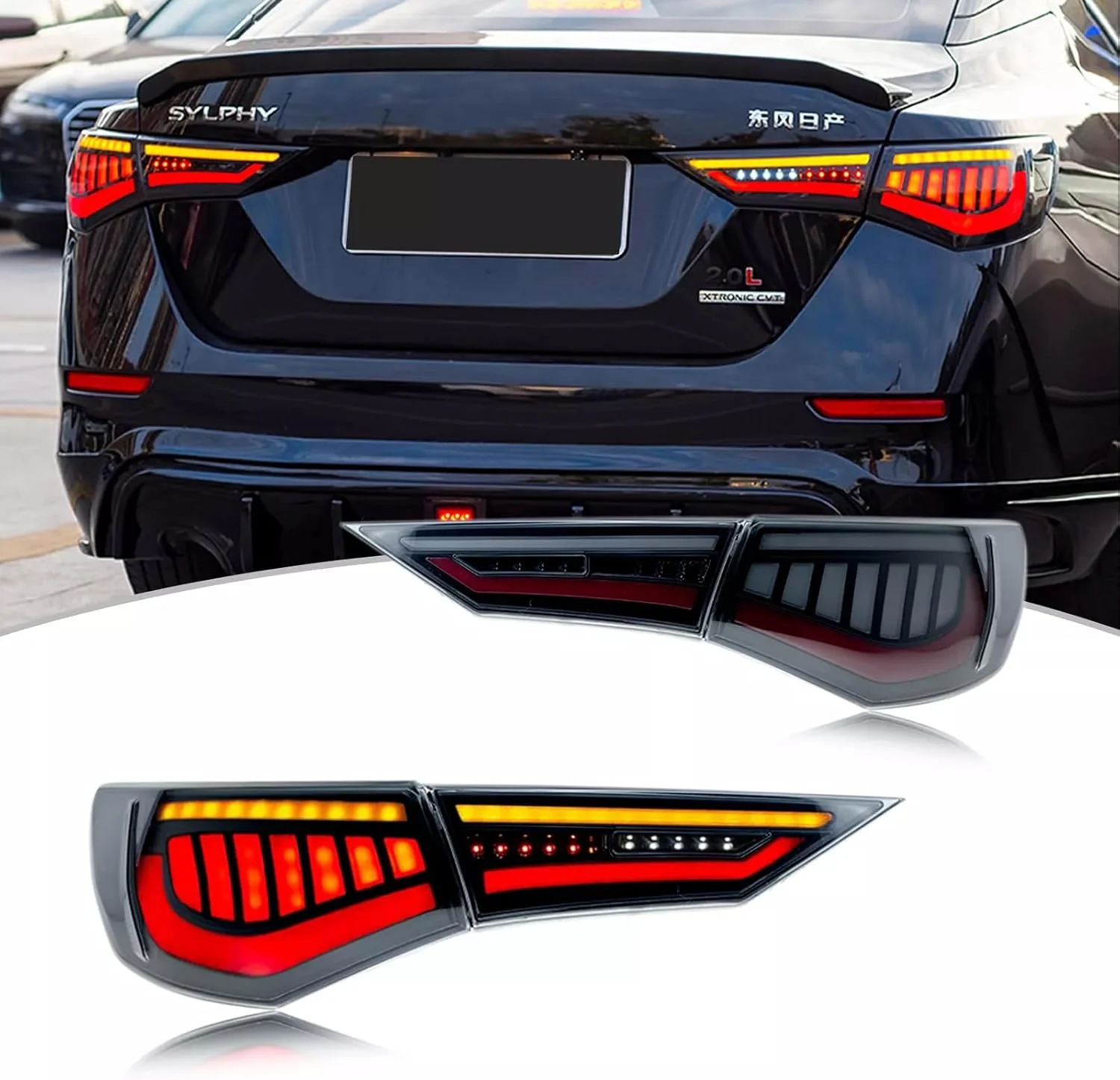 LED Tail Lights Assembly For Nissan Sylphy Sentra 2019-2022 Start-up Animation Dynamic Indicator Turning Signal Rear Lamps
LED Tail Lights Assembly For Nissan Sylphy Sentra 2019-2022 Start-up Animation Dynamic Indicator Turning Signal Rear Lamps