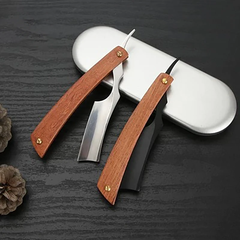 Wooden Professional Barbershop Men's Shaver Straight Edge Barber Razor Knives Manual Beard Shaving Care Shavette Gift
Wooden Professional Barbershop Men's Shaver Straight Edge Barber Razor Knives Manual Beard Shaving Care Shavette Gift