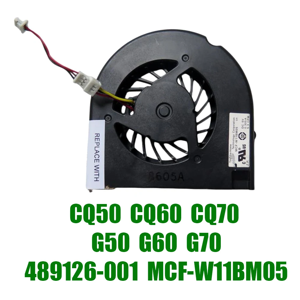 For HP For Compaq Presario CQ50 CQ60 CQ70 For Pavilion G50 G60 G70 489126-001 MCF-W11BM05 DC5V Replacement Laptop CPU Fan
For HP For Compaq Presario CQ50 CQ60 CQ70 For Pavilion G50 G60 G70 489126-001 MCF-W11BM05 DC5V Replacement Laptop CPU Fan