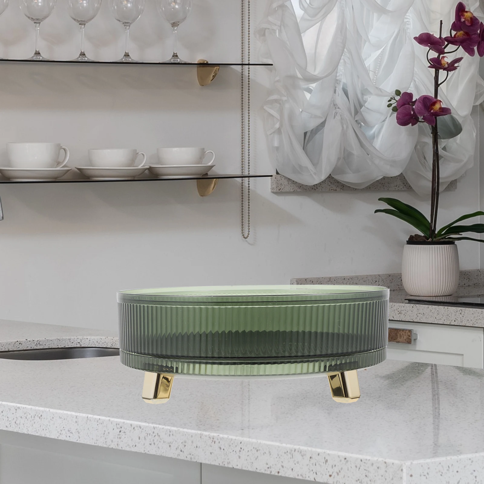 Rotating Storage Tray Turntable Spice Rack Condiment ganizer Large Capacity Kitchen Bathroom Desktop Rotating Trays
Rotating Storage Tray Turntable Spice Rack Condiment ganizer Large Capacity Kitchen Bathroom Desktop Rotating Trays