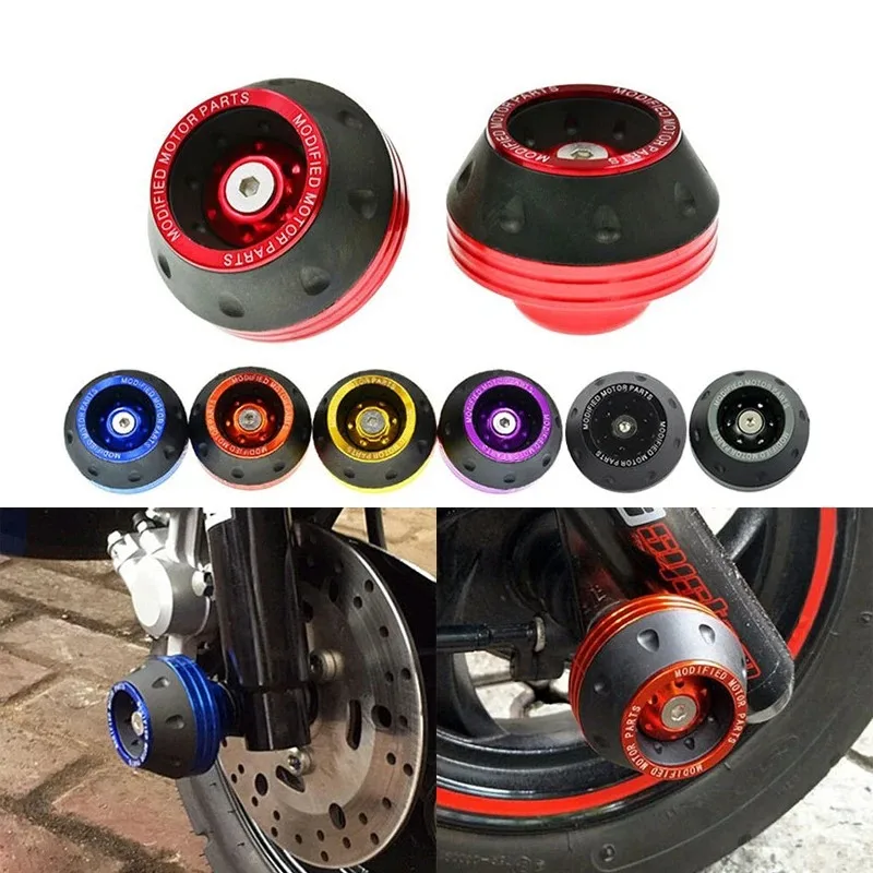 QIANBAI 2Pcs Universal Motorcycle Crash Protector Aluminium Front Fork Protector Motorcycle Wheel Protection Crash Cap Slider
QIANBAI 2Pcs Universal Motorcycle Crash Protector Aluminium Front Fork Protector Motorcycle Wheel Protection Crash Cap Slider
