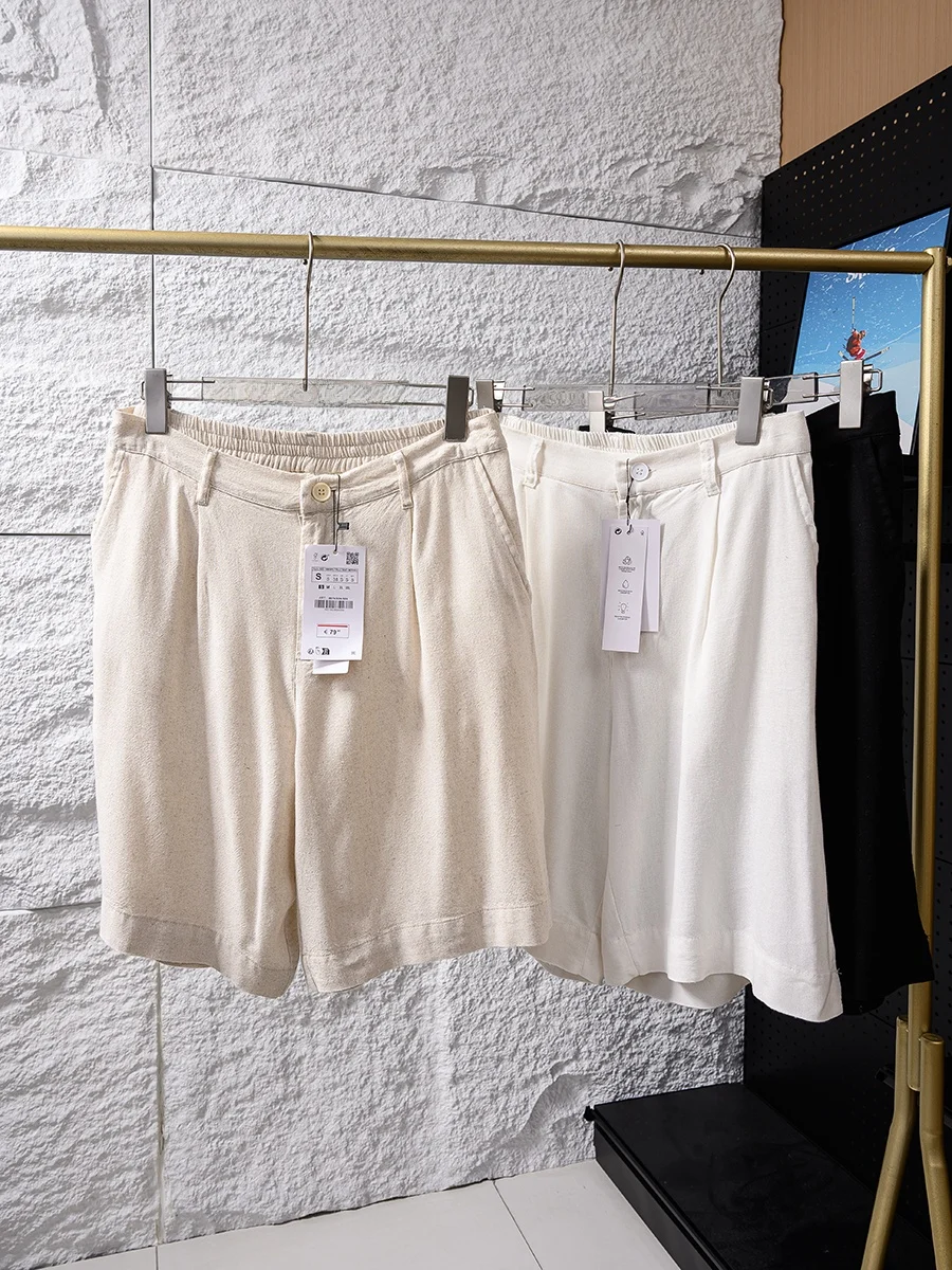 Cotton Linen Blend Men's Summer Casual Breathable Straight Leg Shorts Comfortable Fashionable Youth Active Style Five-Quarter...
Cotton Linen Blend Men's Summer Casual Breathable Straight Leg Shorts Comfortable Fashionable Youth Active Style Five-Quarter...