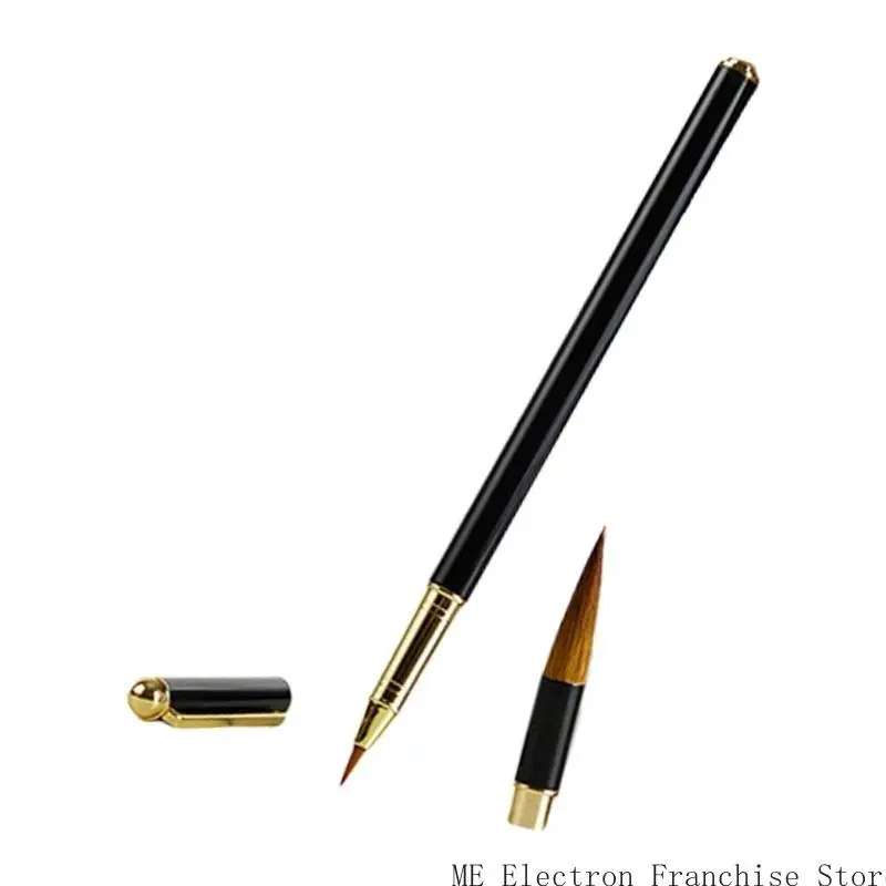 Metal Chinese Calligraphy Brush Sumi Painting Brush Regular Script Writing Brush with Inks Converter 4 Inks Cartridges
Metal Chinese Calligraphy Brush Sumi Painting Brush Regular Script Writing Brush with Inks Converter 4 Inks Cartridges