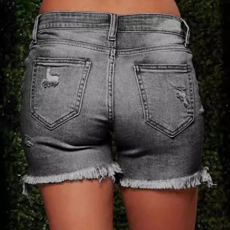 Wholesale price Summer women's wear white personality wear with frilly simple style all matching straight leg slim denim shorts
Wholesale price Summer women's wear white personality wear with frilly simple style all matching straight leg slim denim shorts
