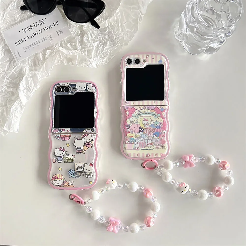 Cute Hello Kitty With Bracelet Phone Case for Samsung Galaxy Z Flip 3 4 5 Z Flip 6 5G PC Hard Anti-fall Back Cover Anti-fall
Cute Hello Kitty With Bracelet Phone Case for Samsung Galaxy Z Flip 3 4 5 Z Flip 6 5G PC Hard Anti-fall Back Cover Anti-fall