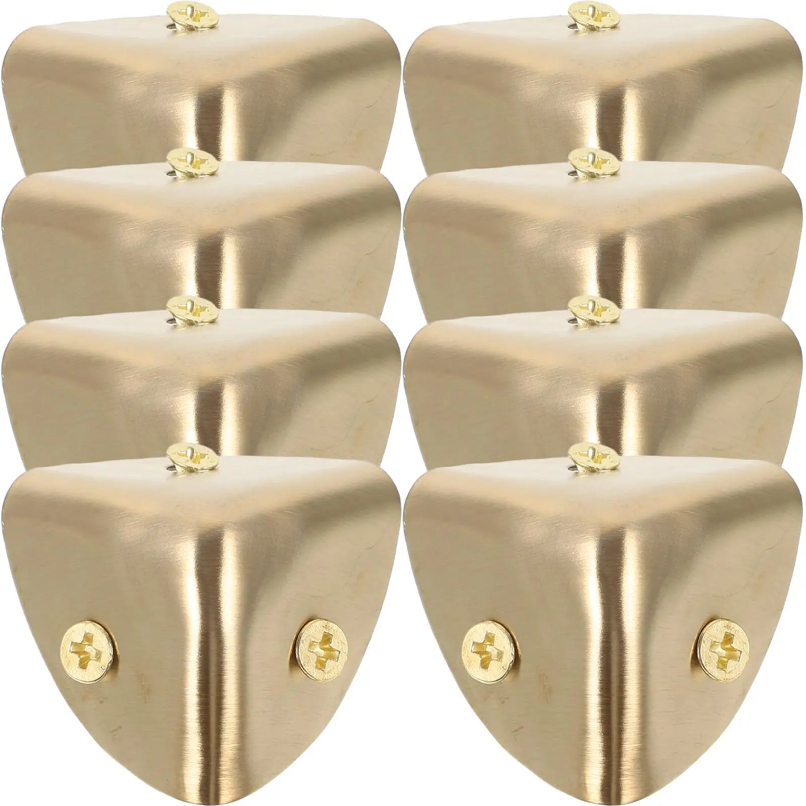 8pcs Golden Stainless Steel Corner Protectors for Wooden Cabinet Bumpers Metal Covers Edge Guards
8pcs Golden Stainless Steel Corner Protectors for Wooden Cabinet Bumpers Metal Covers Edge Guards
