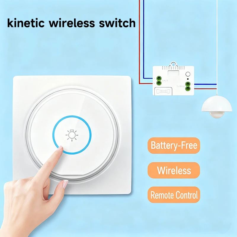 Outdoor Waterproof Self Powered Kinetic Energy Switch No Need Battery Wireless Remote Control Light Switches for Home
Outdoor Waterproof Self Powered Kinetic Energy Switch No Need Battery Wireless Remote Control Light Switches for Home