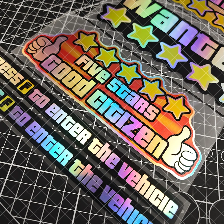 Laser Cut Window & Bumper Sticker Limited Edition 5-Star WANTED Waterproof Vinyl Sticker Set
Laser Cut Window & Bumper Sticker Limited Edition 5-Star WANTED Waterproof Vinyl Sticker Set