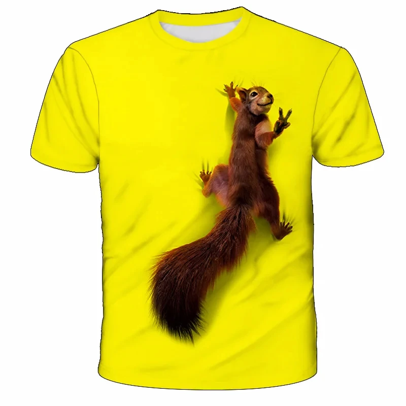 Kids Boys Girls Clothes Funny Squirrel 3D Print Fashion Summer O Neck Short Sleeve Children Outdoor Tops for Boys Girl T Shirts
Kids Boys Girls Clothes Funny Squirrel 3D Print Fashion Summer O Neck Short Sleeve Children Outdoor Tops for Boys Girl T Shirts