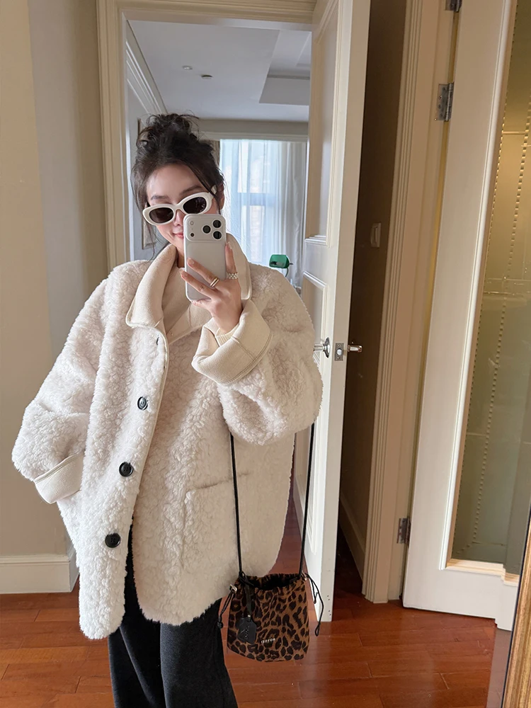 Зимнее утепленное пальто Gold Su из 30% шерсти с белым мехом ягненка, интегрированной кожей и хлопком, в корейском стиле, прямого кроя, длинное
Зимнее утепленное пальто Gold Su из 30% шерсти с белым мехом ягненка, интегрированной кожей и хлопком, в корейском стиле, прямого кроя, длинное