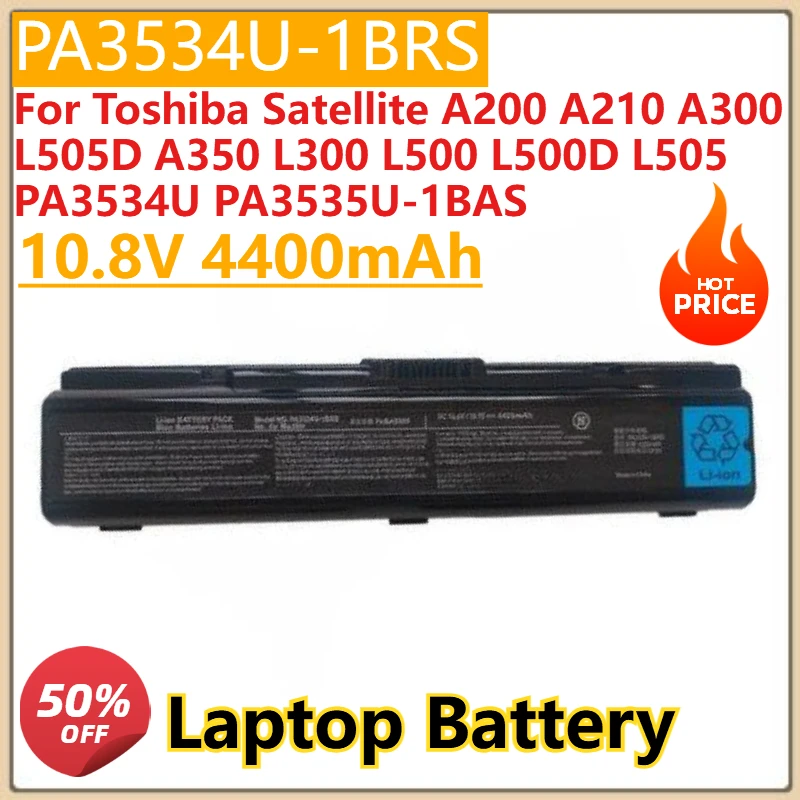 New PA3534U-1BRS Laptop Battery 10.8V 4400mAh For Toshiba Satellite A200 A210 A300 L505D A350 L300 L500 L500D L505 PA3534U
New PA3534U-1BRS Laptop Battery 10.8V 4400mAh For Toshiba Satellite A200 A210 A300 L505D A350 L300 L500 L500D L505 PA3534U