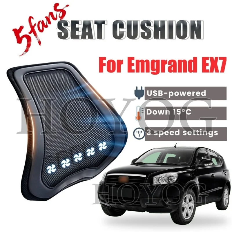 For Emgrand EX7 Car Seat Cooling Lumbar Support Cushion Back Support Pillow USB Fan 3 Speed Airflow Breathable Ice Silk
For Emgrand EX7 Car Seat Cooling Lumbar Support Cushion Back Support Pillow USB Fan 3 Speed Airflow Breathable Ice Silk