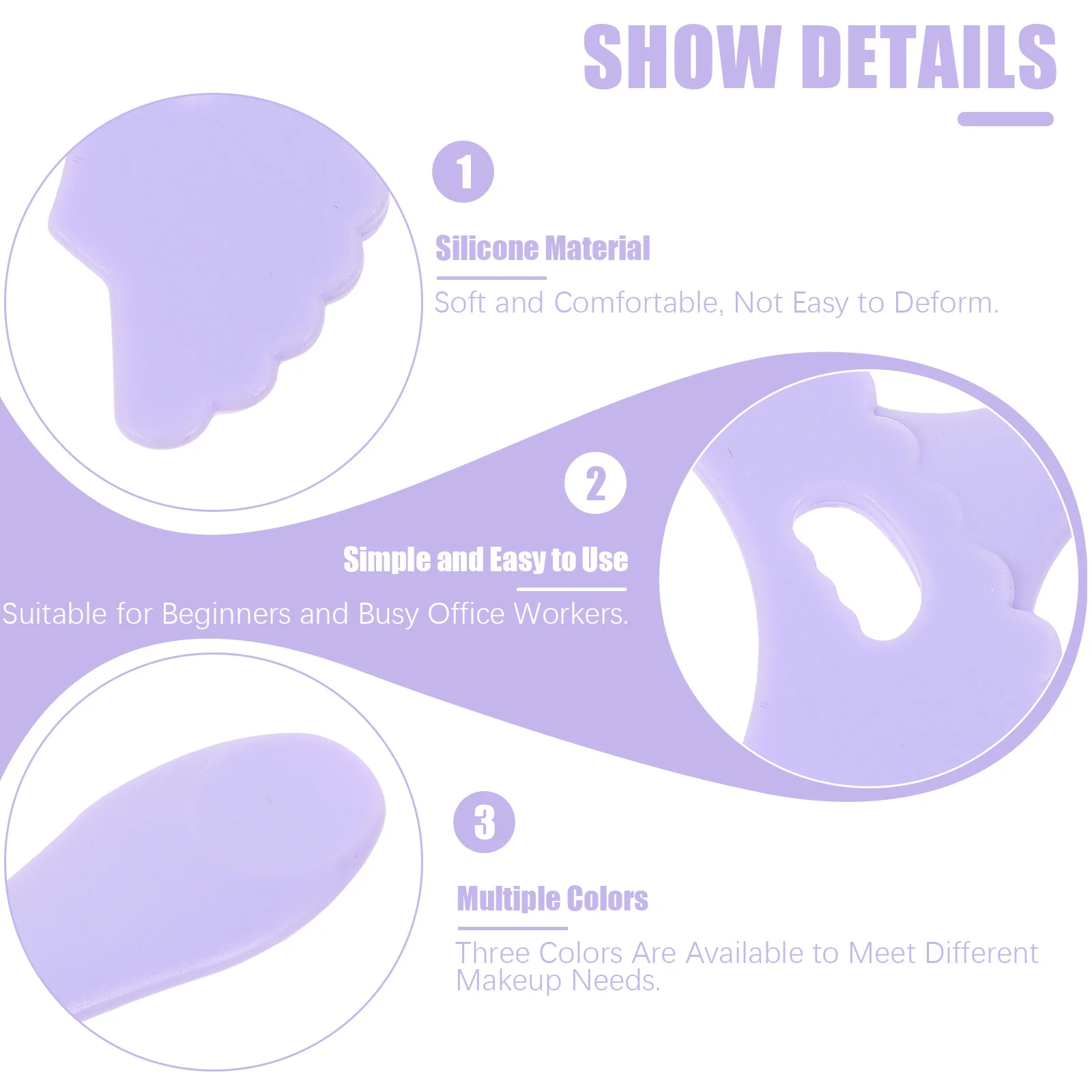 3Pcs Reusable Silicone Eyeliner Aid Tool Multi-Functional Eye Makeup Stencils Applicator Guide for Women Eyeliner Tool
3Pcs Reusable Silicone Eyeliner Aid Tool Multi-Functional Eye Makeup Stencils Applicator Guide for Women Eyeliner Tool