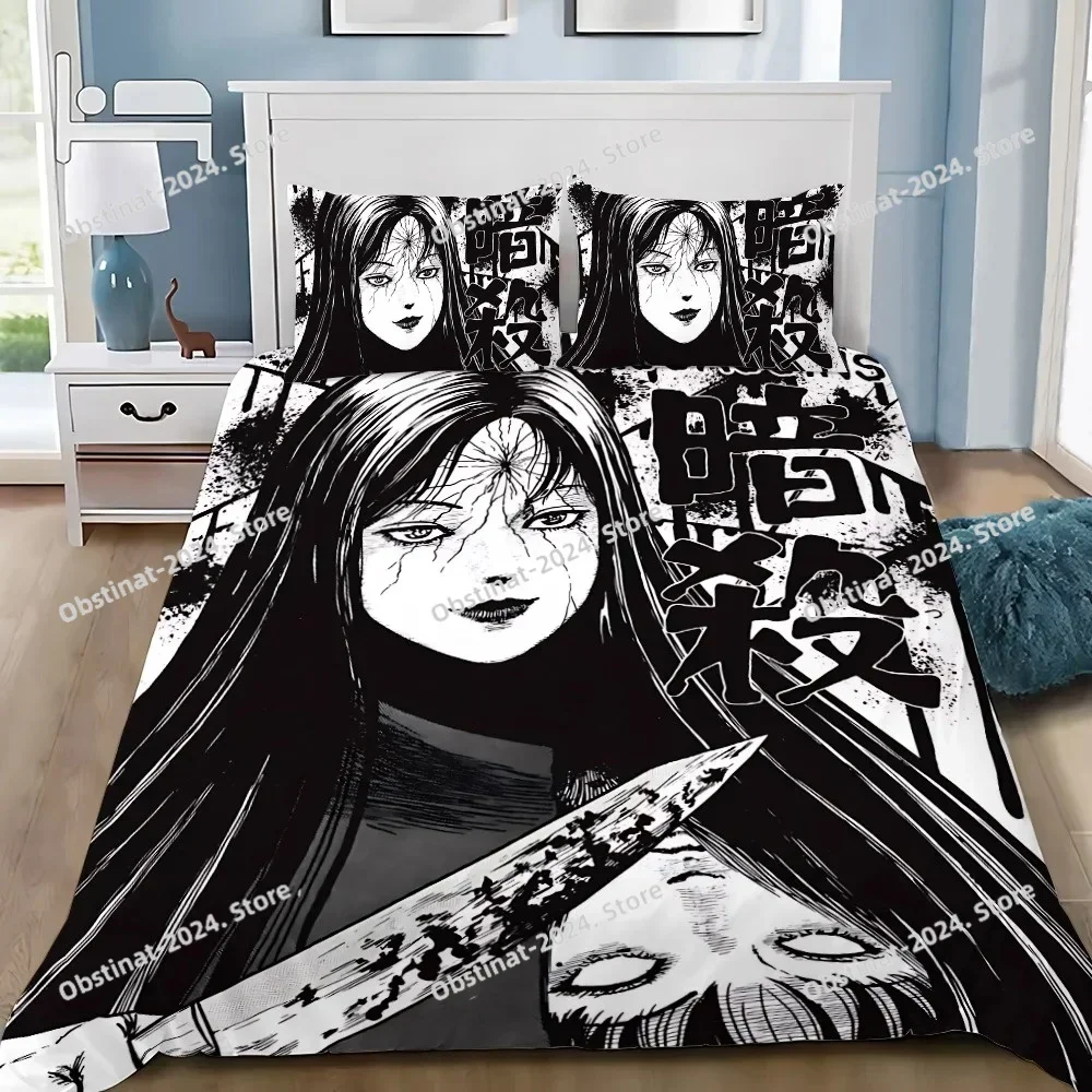 Thriller Manga Duvet Pillowcase Bedding Set Boy J-Junji Ito Tomie Girl Bedroom Decoration Children Gift Single Double Large Size
Thriller Manga Duvet Pillowcase Bedding Set Boy J-Junji Ito Tomie Girl Bedroom Decoration Children Gift Single Double Large Size