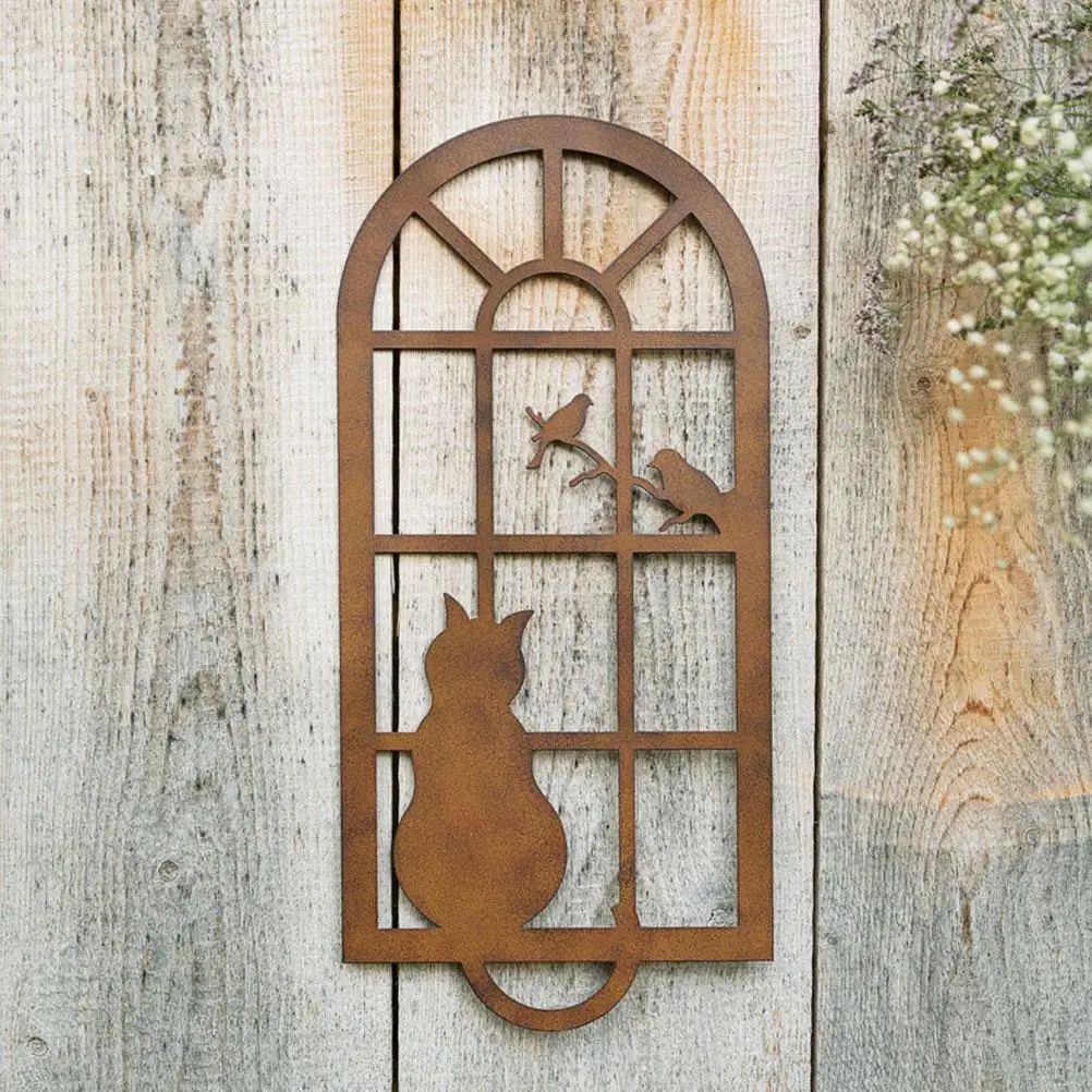 Iron Cat Wall Decor Retro Home Garden Office nament Craft Hanging Animal Display Window Pendant Yard Scene
Iron Cat Wall Decor Retro Home Garden Office nament Craft Hanging Animal Display Window Pendant Yard Scene