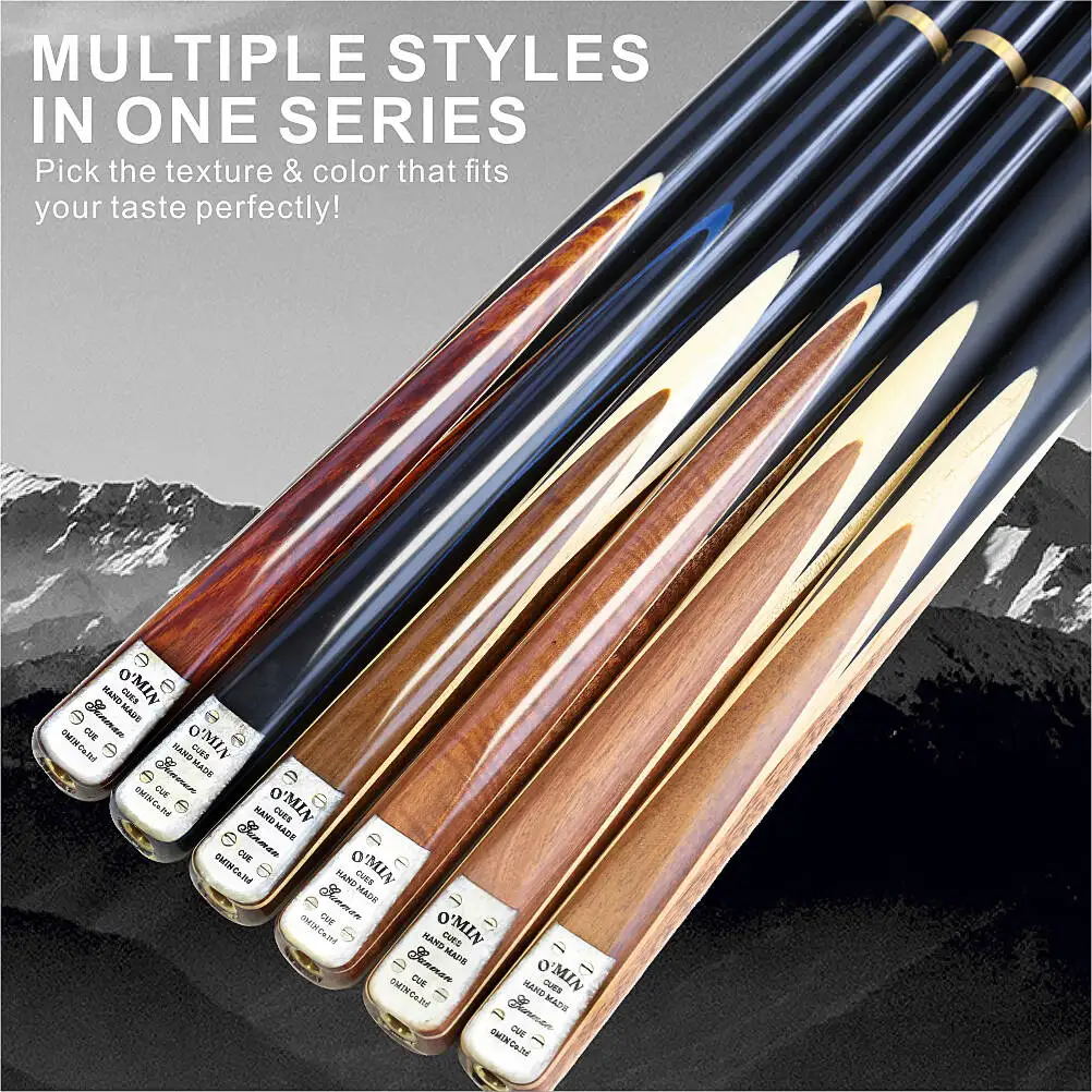 2025 New Generation OMIN Gunman 3/4 Snooker Cue 10mm Tip Ebony Handle With Snooker Cue Case Set China
2025 New Generation OMIN Gunman 3/4 Snooker Cue 10mm Tip Ebony Handle With Snooker Cue Case Set China