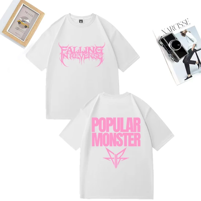 Falling in Reverse Band Graphic Album Print Tee Versatile Casual Design Hip Hop Streetwear Short Sleeve Cotton Summer T-shirt
Falling in Reverse Band Graphic Album Print Tee Versatile Casual Design Hip Hop Streetwear Short Sleeve Cotton Summer T-shirt