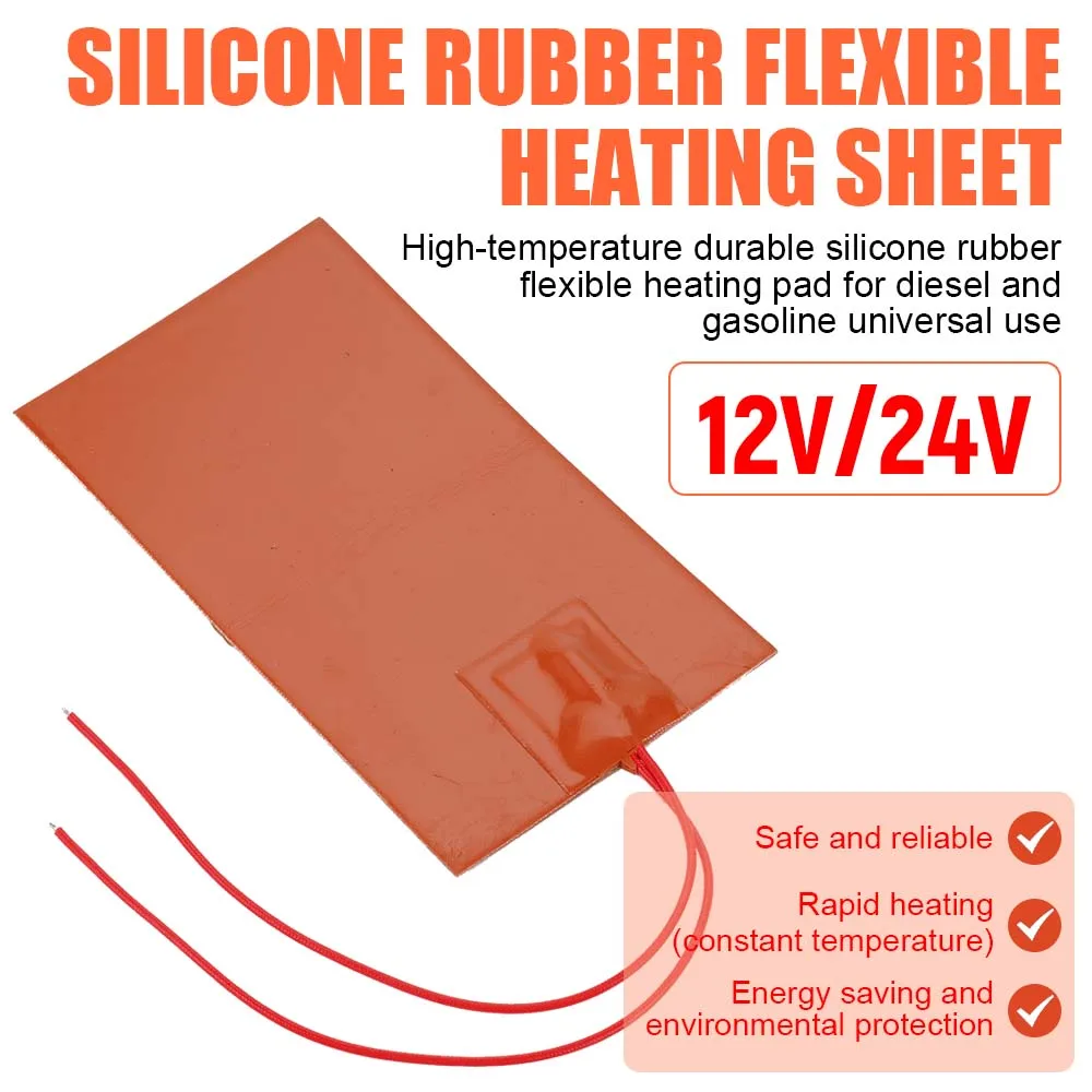 12 В/24 В нагреватель масляного бака двигателя, силиконовая гибкая водонепроницаемая силиконовая нагревательная подушка для 3D-принтера, обогреватель, автомобильные аксессуары
12 В/24 В нагреватель масляного бака двигателя, силиконовая гибкая водонепроницаемая силиконовая нагревательная подушка для 3D-принтера, обогреватель, автомобильные аксессуары