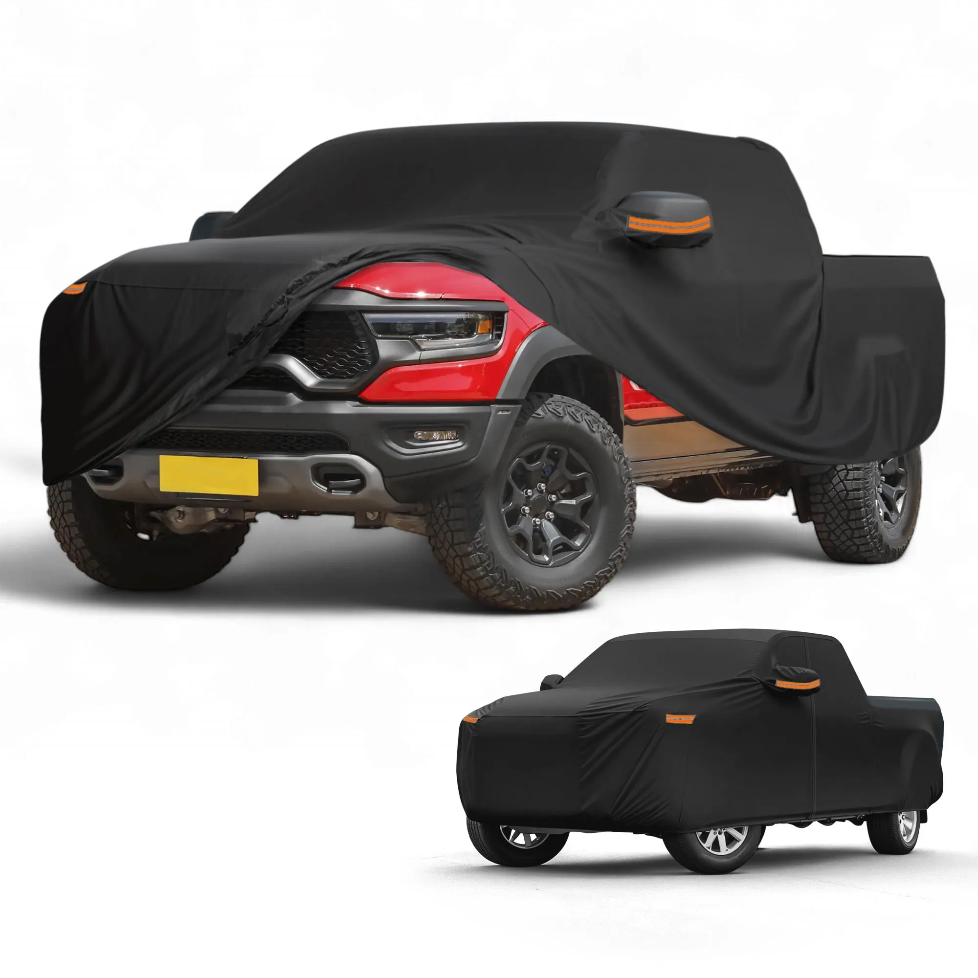Car Cover Waterproof All Weather Sun Rain Protection Full Exterior Cover for Dodge for Ram Black with Reflective Strips
Car Cover Waterproof All Weather Sun Rain Protection Full Exterior Cover for Dodge for Ram Black with Reflective Strips