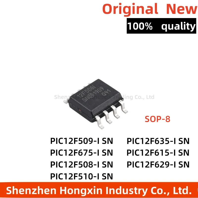 5 piece PIC12F508 PIC12F509 PIC12F510 PIC12F615 PIC12F629 PIC12F635 PIC12F675 I/SN plastic casing
5 piece PIC12F508 PIC12F509 PIC12F510 PIC12F615 PIC12F629 PIC12F635 PIC12F675 I/SN plastic casing