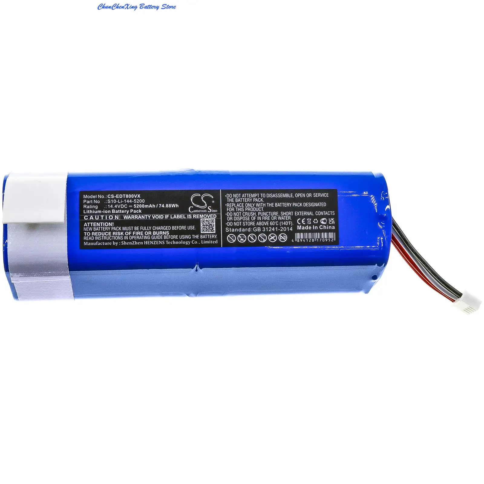 14.4V 5200mAh/6800mAh Battery for Ecovacs Deebot T8,T8+,T5,N5,DJ65, DX33,DX53,DX55,O950,O920,O750,N5S,N7,T9+,T10,X1 Plus,N10,N20
14.4V 5200mAh/6800mAh Battery for Ecovacs Deebot T8,T8+,T5,N5,DJ65, DX33,DX53,DX55,O950,O920,O750,N5S,N7,T9+,T10,X1 Plus,N10,N20
