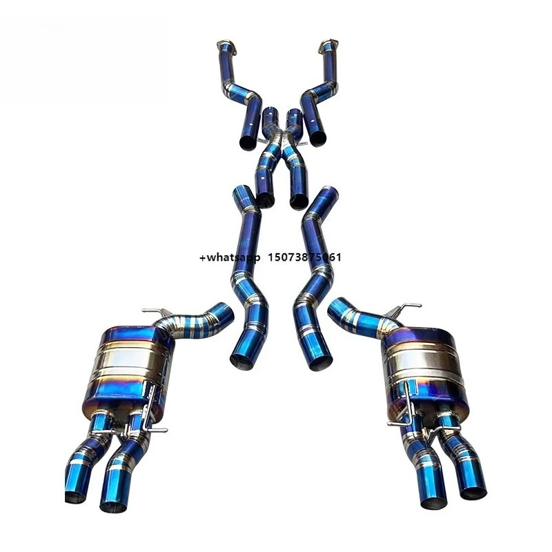 High Performance Valved Sport Titanium Alloy Catback Exhaust System for 2005-2010 M5 E60 with Muffler Without Valve
High Performance Valved Sport Titanium Alloy Catback Exhaust System for 2005-2010 M5 E60 with Muffler Without Valve