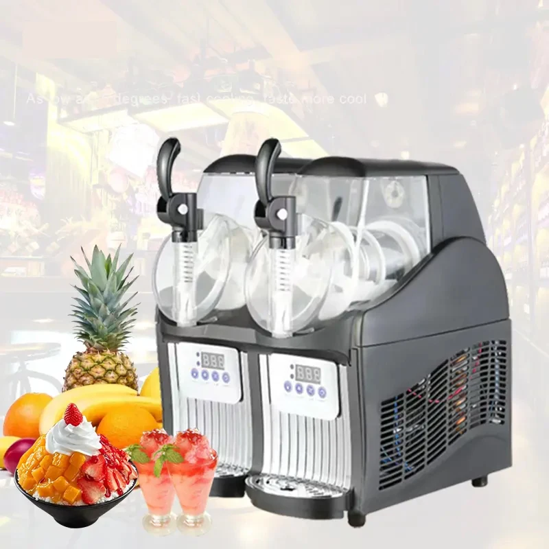 Коммерческая машина для приготовления слякоти, 12 л x 2, электрическая автоматическая машина для приготовления слякоти с двойным баком, машина для плавления снега замороженных напитков, 950 Вт
Коммерческая машина для приготовления слякоти, 12 л x 2, электрическая автоматическая машина для приготовления слякоти с двойным баком, машина для плавления снега замороженных напитков, 950 Вт