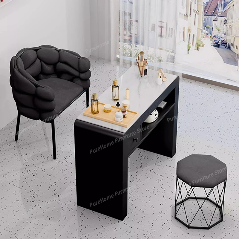 Modern Space Saving Nail Table Minimalist Trendy Manicure Table Unique Design Mesa Para Manicura Profesional Salon Furniture
Modern Space Saving Nail Table Minimalist Trendy Manicure Table Unique Design Mesa Para Manicura Profesional Salon Furniture