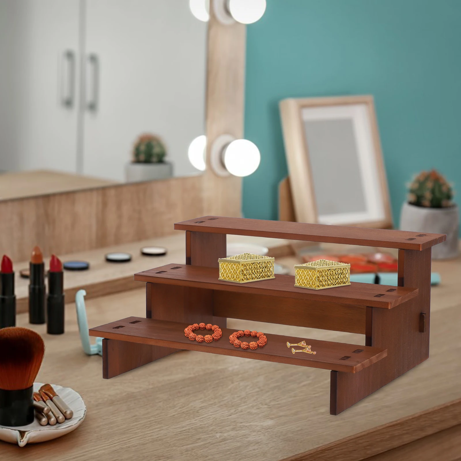 Solid Wood Storage Display Stand for Bracelets Earrings Figurines Vintage Rack Jewelry Organizer
Solid Wood Storage Display Stand for Bracelets Earrings Figurines Vintage Rack Jewelry Organizer
