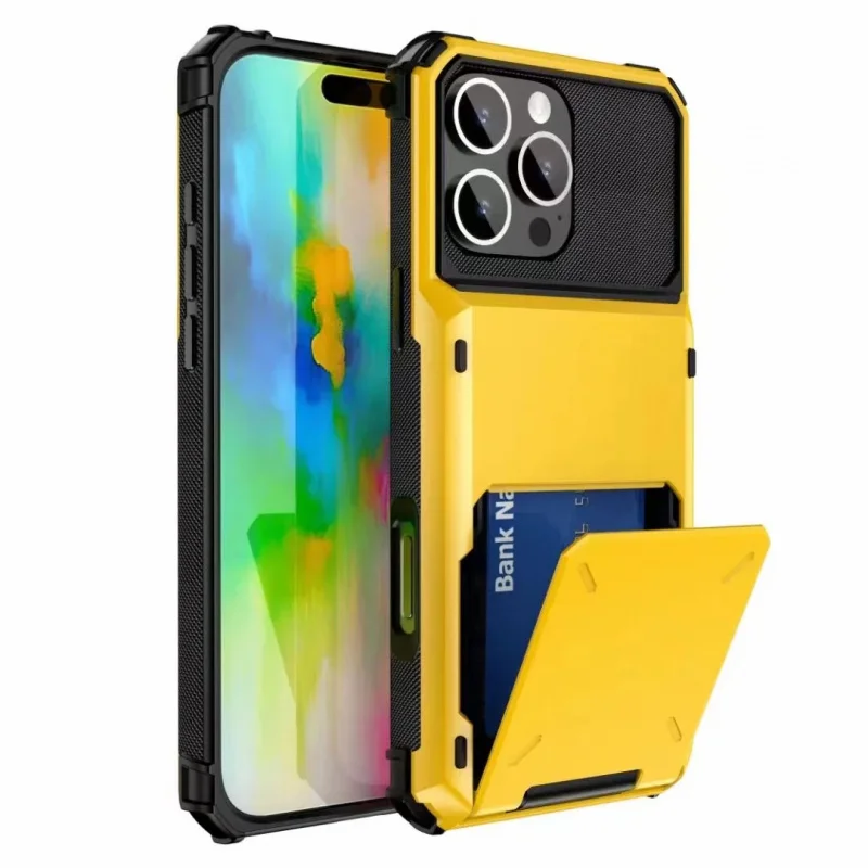 Luxury armored wallet card slot stand phone case suitable for17 16 15 14 13 12 11 ProHardPCShockproof protective cover
Luxury armored wallet card slot stand phone case suitable for17 16 15 14 13 12 11 ProHardPCShockproof protective cover
