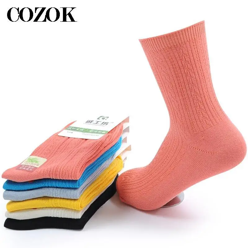 3Pairs Quality Women Bamboo Fiber Socks Crew Female Spring Autumn Soft Breathable Solid Candy Color Cute Lady Casual Short Socks
3Pairs Quality Women Bamboo Fiber Socks Crew Female Spring Autumn Soft Breathable Solid Candy Color Cute Lady Casual Short Socks