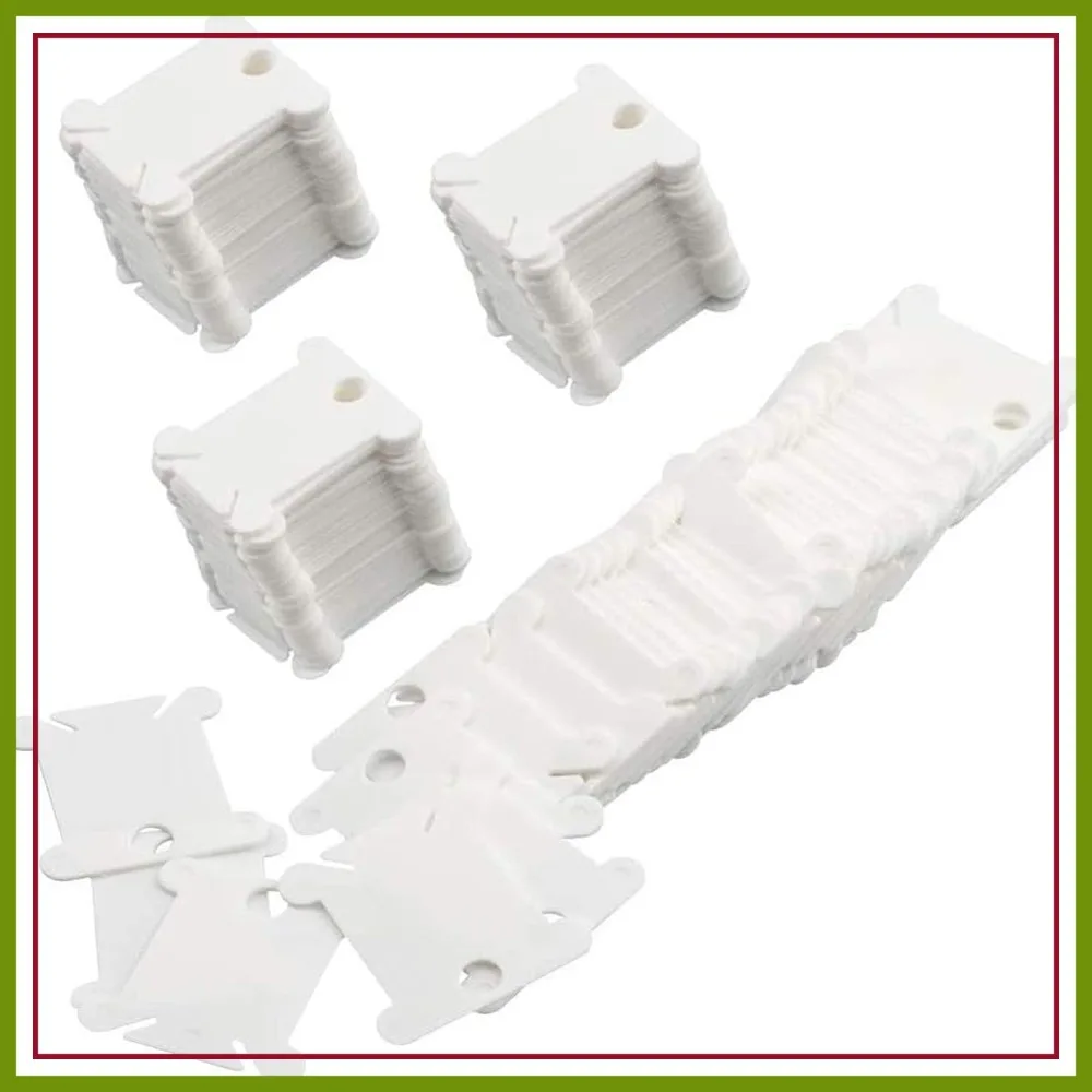 128 Pcs Embroidery Floss Bobbins, Plastic Thread Organizer Cards for Cross Stitch, Sewing Storage(White)
128 Pcs Embroidery Floss Bobbins, Plastic Thread Organizer Cards for Cross Stitch, Sewing Storage(White)