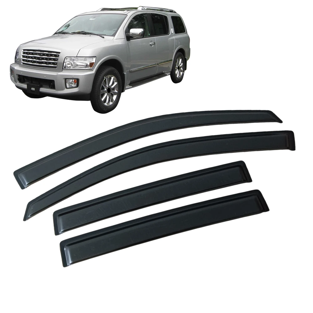 Window Visor for Infiniti QX56 JA60 2004 2005 2006 2007 2008 2009 2010 Weathershied Door Visor Wind Sun Rain Guards Side Window
Window Visor for Infiniti QX56 JA60 2004 2005 2006 2007 2008 2009 2010 Weathershied Door Visor Wind Sun Rain Guards Side Window