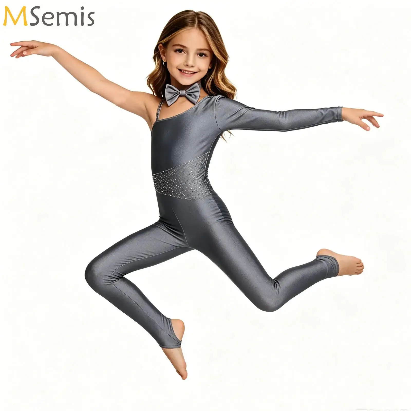 Big Girls Full Jumpsuit Ballet Dance Leotard Gym Gymnastic Costume Sparkly Single Sleeve Unitard Bodysuit Dance Training Wear
Big Girls Full Jumpsuit Ballet Dance Leotard Gym Gymnastic Costume Sparkly Single Sleeve Unitard Bodysuit Dance Training Wear