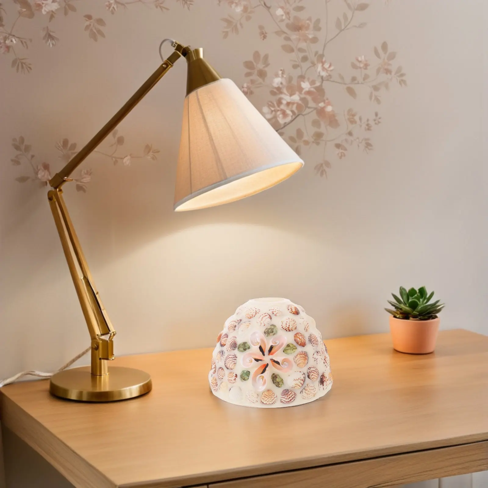 Coastal Lampshade Mosaic Seashell Glass Shade Top Hole Diameter 4.2cm Replacement for Living Room Bedroom Nautical Table Lamp
Coastal Lampshade Mosaic Seashell Glass Shade Top Hole Diameter 4.2cm Replacement for Living Room Bedroom Nautical Table Lamp