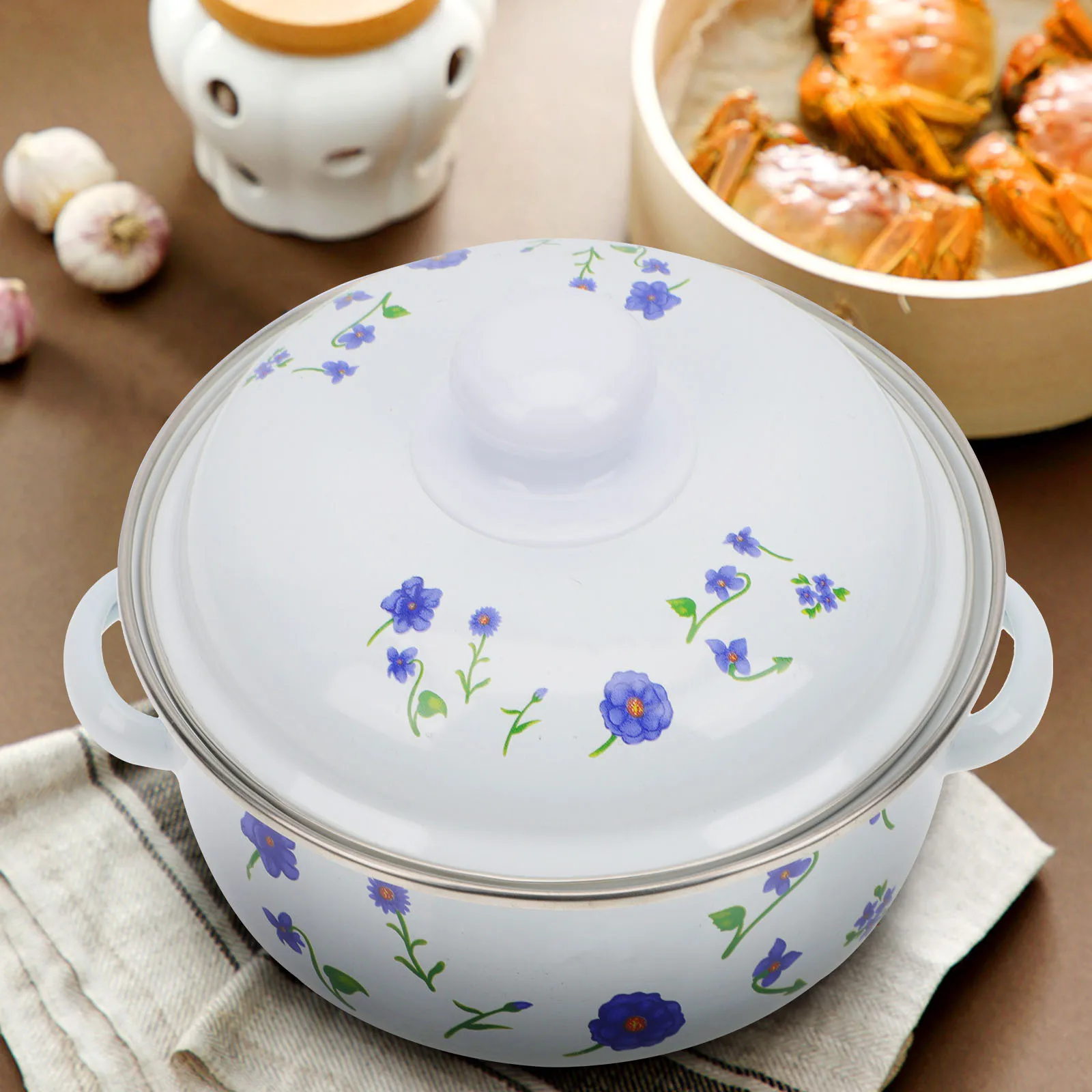 Two Handled Enamel Lidded Stew Pot Thickened Stockpot Household Soup Making Kitchen Supply Kitchen Stew Pot Enamel Stockpot
Two Handled Enamel Lidded Stew Pot Thickened Stockpot Household Soup Making Kitchen Supply Kitchen Stew Pot Enamel Stockpot