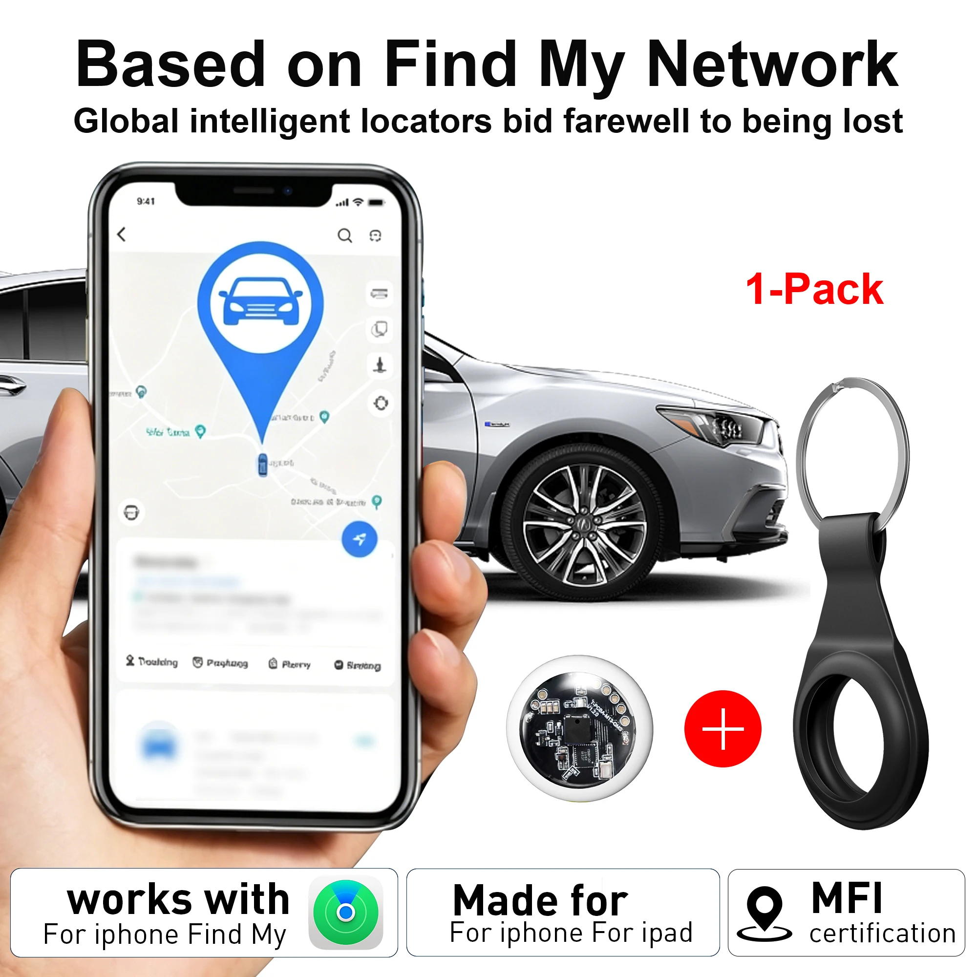 Mini Wireless Portable Item Tracker — Smart Anti-Loss Device, Item Finder, and Locator — Compatible with Find My
Mini Wireless Portable Item Tracker — Smart Anti-Loss Device, Item Finder, and Locator — Compatible with Find My