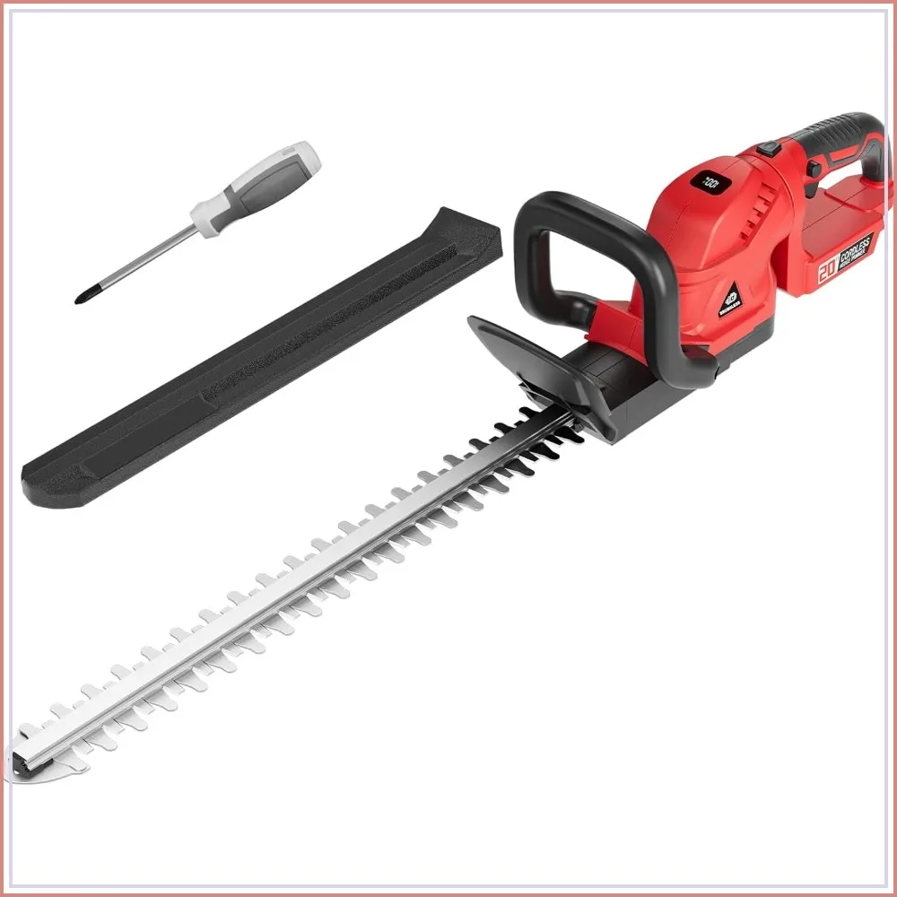 52cm Cordless Hedge Trimmer with Rotatable Handle for Milwaukee M18 Battery, Brushless Motor, Battery Not Included
52cm Cordless Hedge Trimmer with Rotatable Handle for Milwaukee M18 Battery, Brushless Motor, Battery Not Included