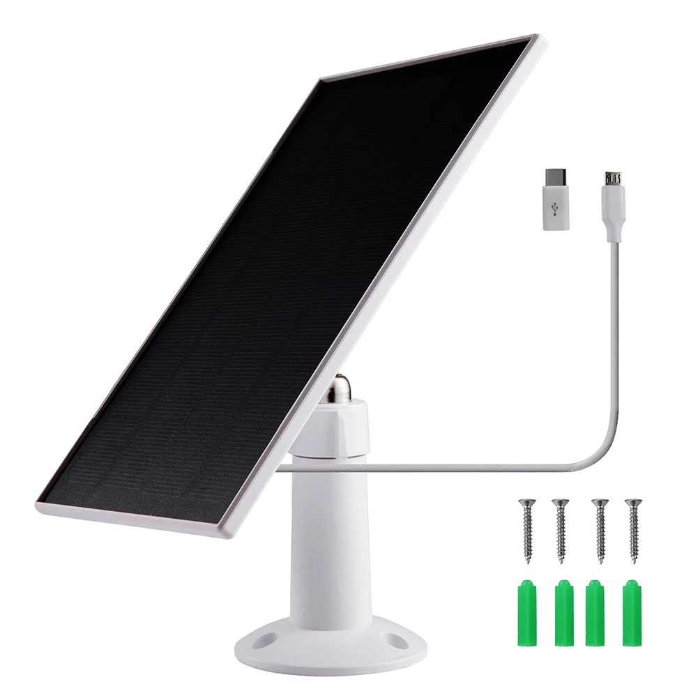 3W 6V Solar Panel Kit 360° Adjustable Wall Mount Solar Charger 9.8Ft Charging Cable Camera Solar Panel for Ring Eufy Blink Arlo
3W 6V Solar Panel Kit 360° Adjustable Wall Mount Solar Charger 9.8Ft Charging Cable Camera Solar Panel for Ring Eufy Blink Arlo