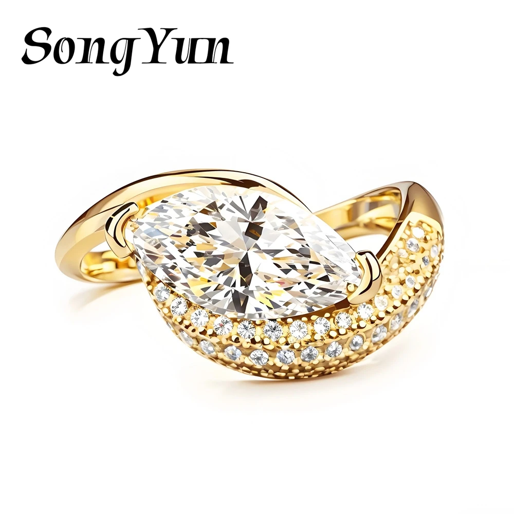 SongYun Jewelry 925 Sterling Silver Ring Moissanite D Color VVS1 Luxury Infinite 925 Sterling Silver Rings Diamond Accessories
SongYun Jewelry 925 Sterling Silver Ring Moissanite D Color VVS1 Luxury Infinite 925 Sterling Silver Rings Diamond Accessories